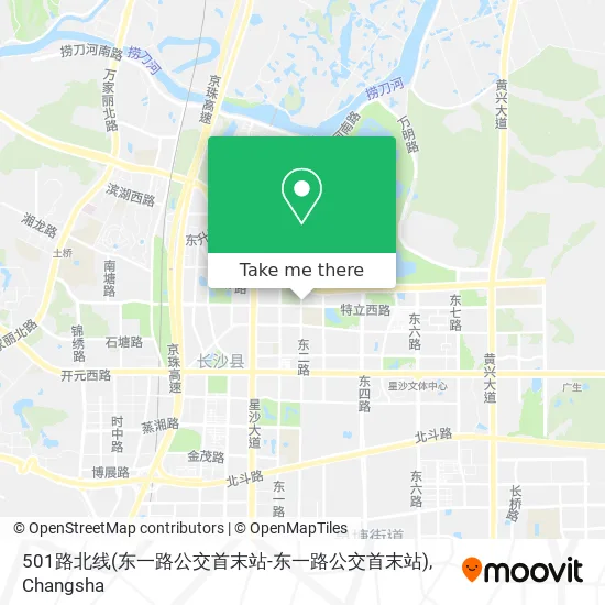 501路北线(东一路公交首末站-东一路公交首末站) map