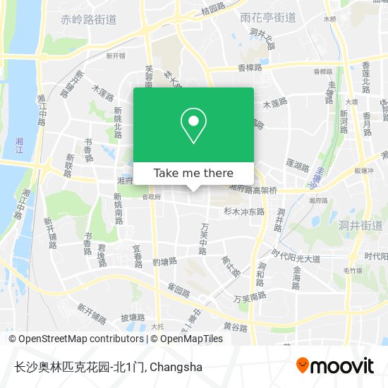 长沙奥林匹克花园-北1门 map