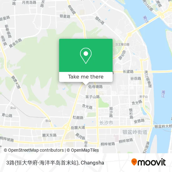 3路(恒大华府-海洋半岛首末站) map