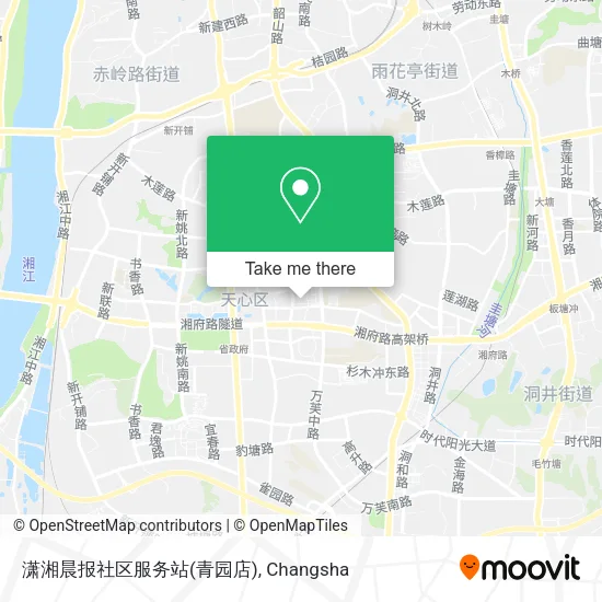 潇湘晨报社区服务站(青园店) map