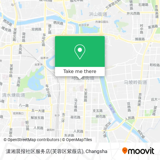 潇湘晨报社区服务店(芙蓉区紫薇店) map