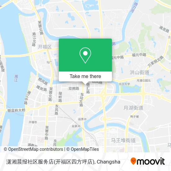 潇湘晨报社区服务店(开福区四方坪店) map