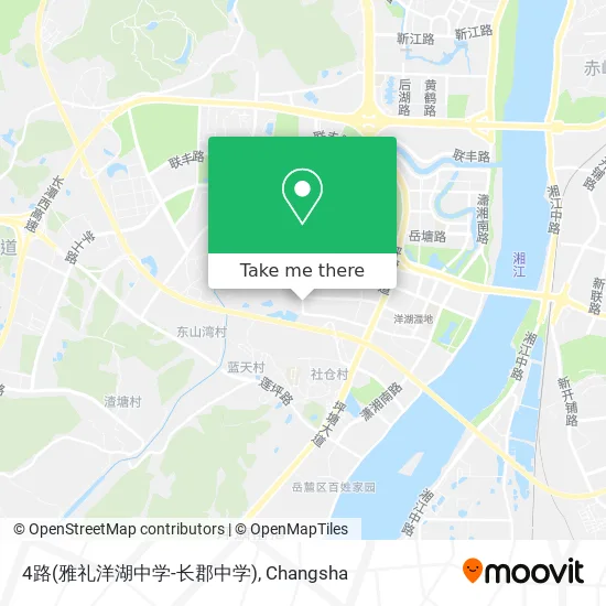 4路(雅礼洋湖中学-长郡中学) map