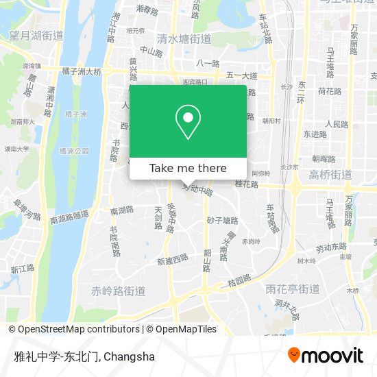 雅礼中学-东北门 map