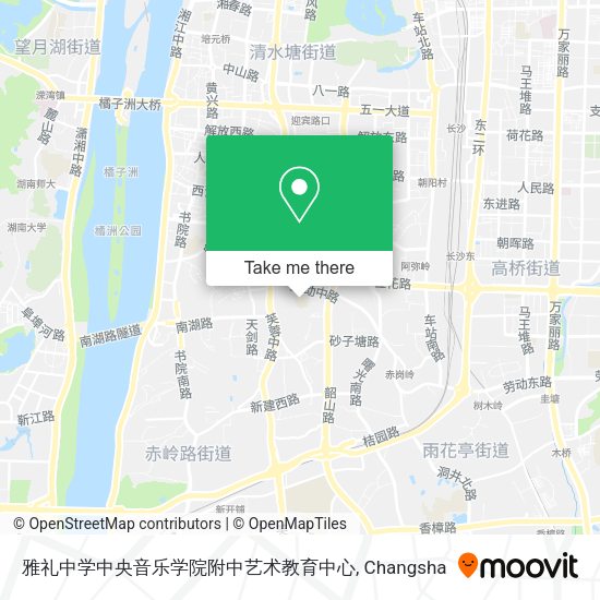 雅礼中学中央音乐学院附中艺术教育中心 map