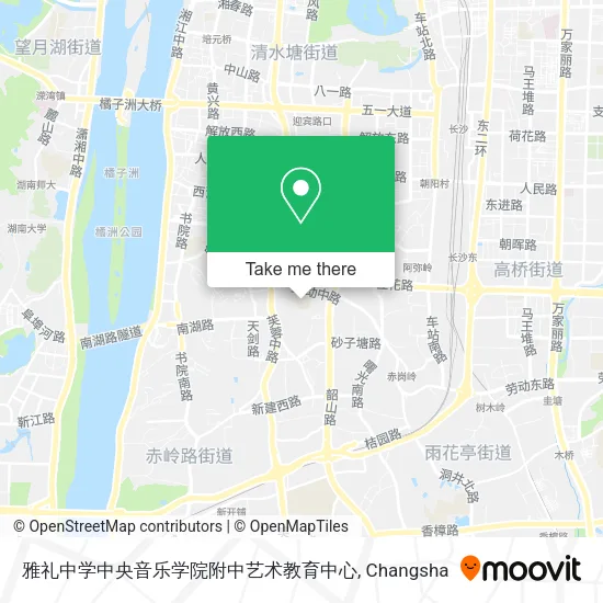 雅礼中学中央音乐学院附中艺术教育中心 map