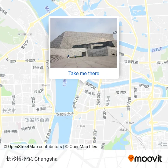 长沙博物馆 map