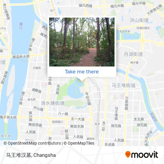 马王堆汉墓 map