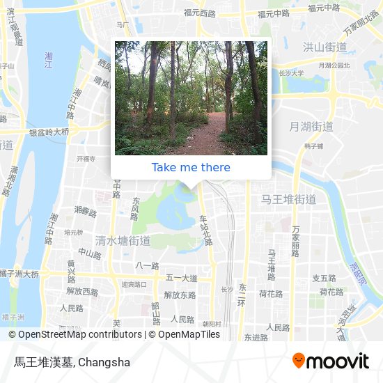 馬王堆漢墓 map