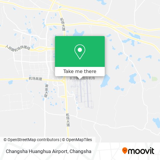 Changsha Huanghua Airport map