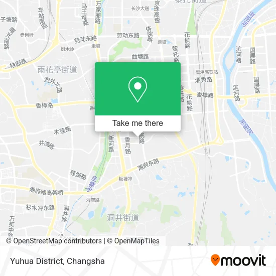 Yuhua District map