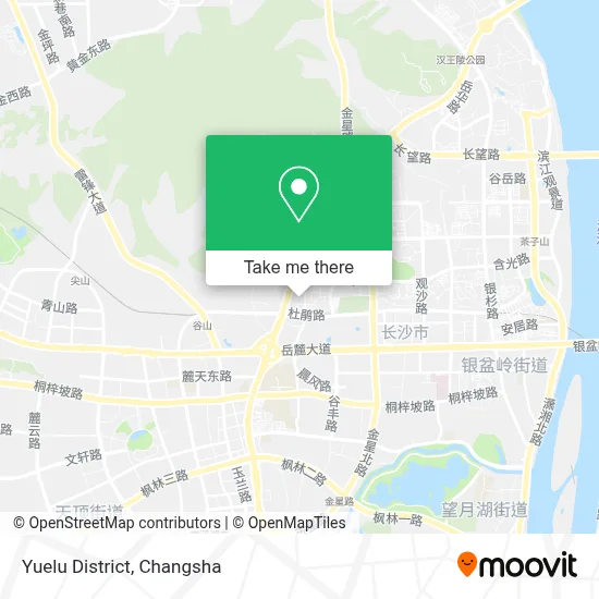 Yuelu District map