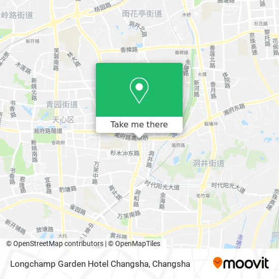 Longchamp Garden Hotel Changsha map