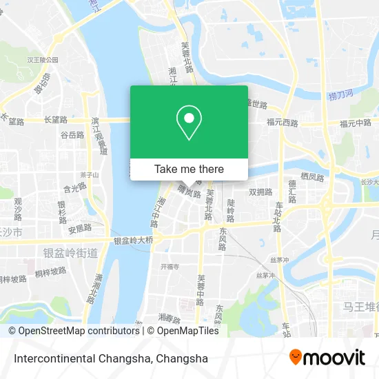 Intercontinental Changsha map