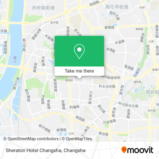 Sheraton Hotel Changsha map