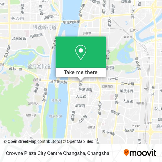 Crowne Plaza City Centre Changsha map
