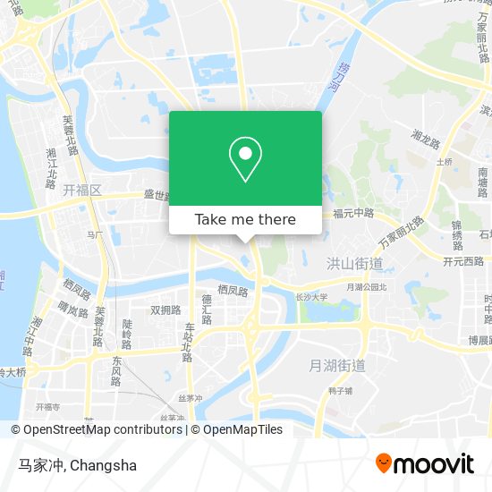 马家冲 map