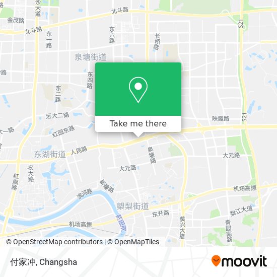 付家冲 map