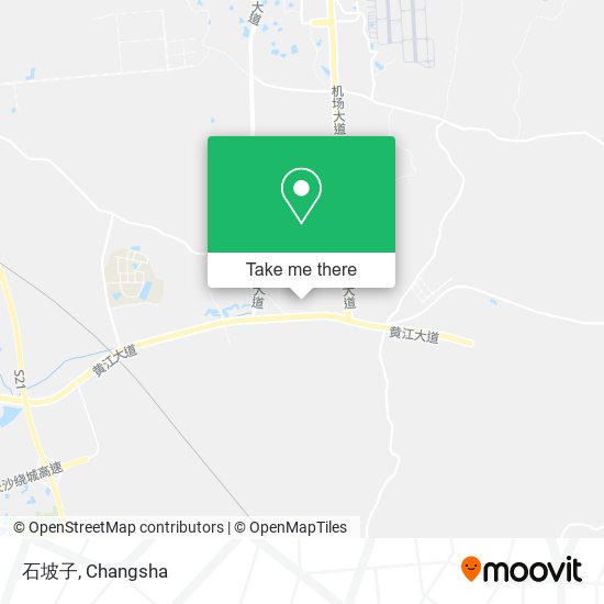 石坡子 map