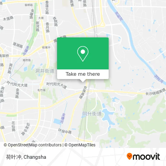 荷叶冲 map