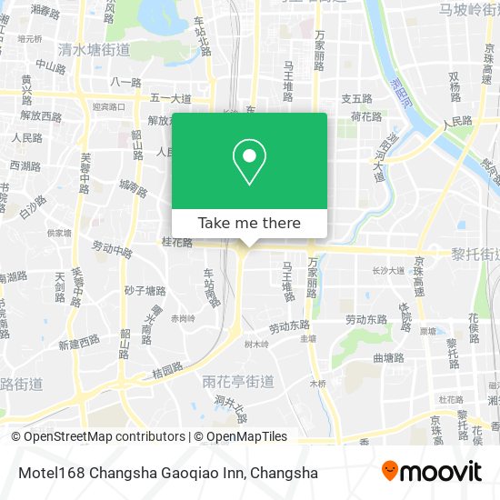 Motel168 Changsha Gaoqiao Inn map