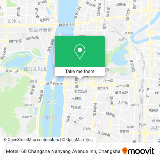 Motel168 Changsha Nanyang Avenue Inn map