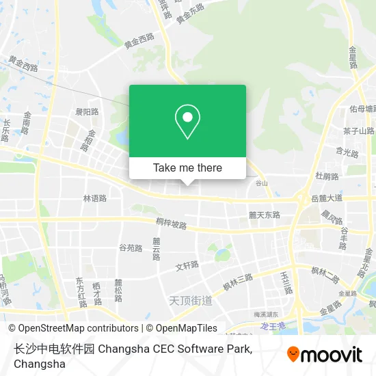长沙中电软件园 Changsha CEC Software Park map