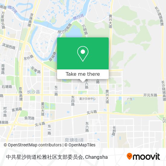 中共星沙街道松雅社区支部委员会 map