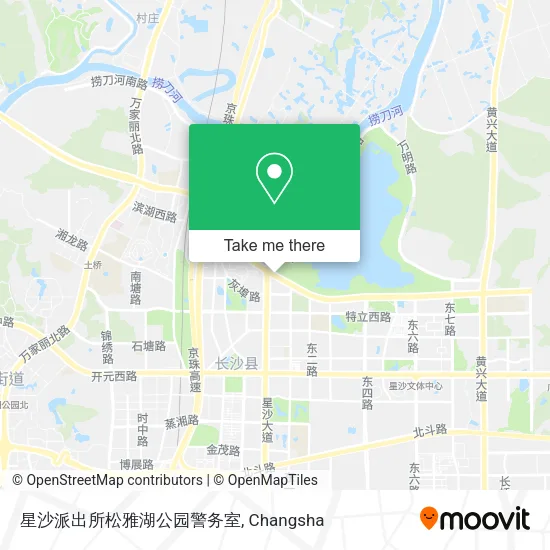 星沙派出所松雅湖公园警务室 map