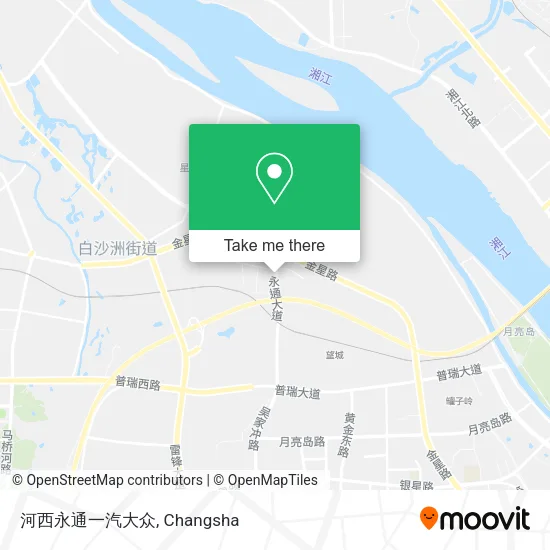 河西永通一汽大众 map