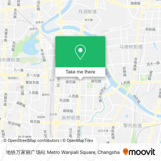 地铁万家丽广场站 Metro Wanjiali Square map