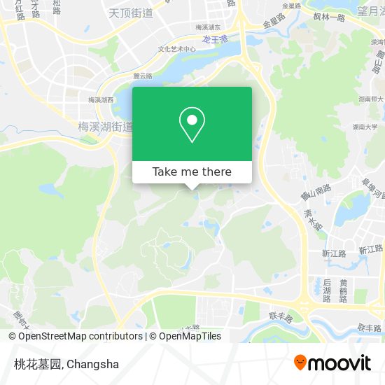 桃花墓园 map