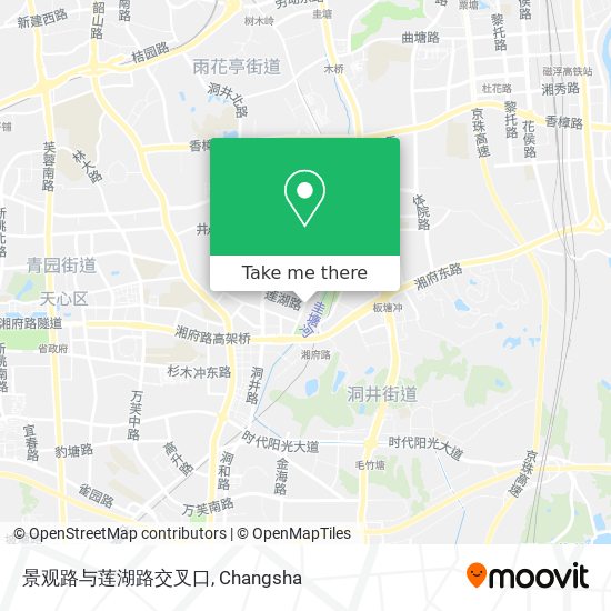 景观路与莲湖路交叉口 map
