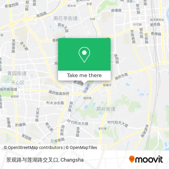 景观路与莲湖路交叉口 map