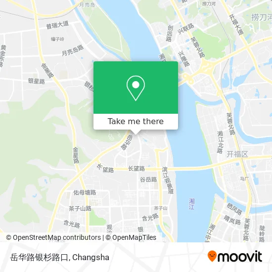 岳华路银杉路口 map