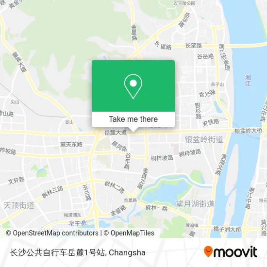 长沙公共自行车岳麓1号站 map