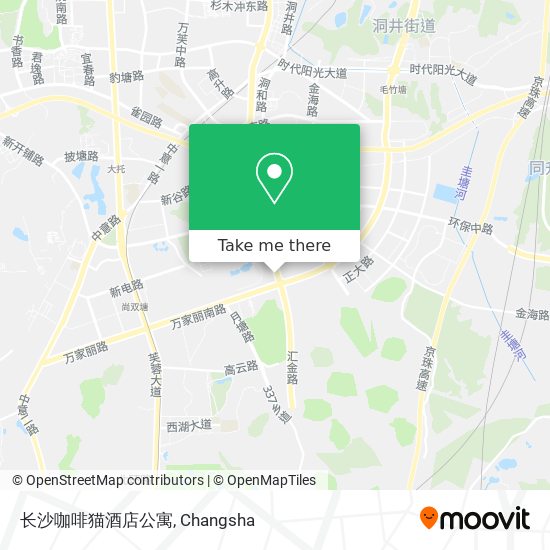 长沙咖啡猫酒店公寓 map