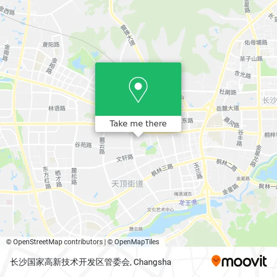 长沙国家高新技术开发区管委会 map