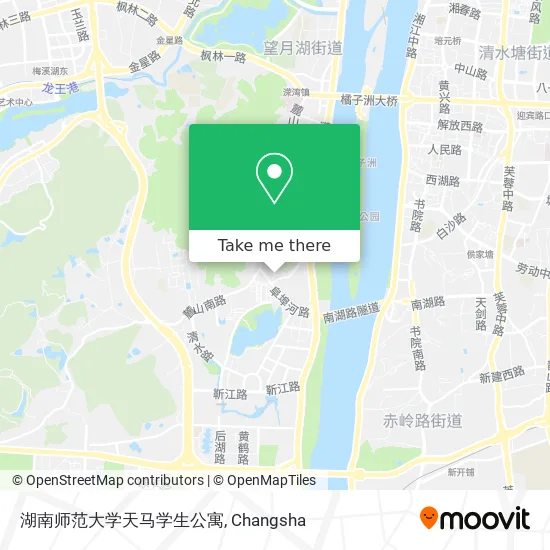 湖南师范大学天马学生公寓 map