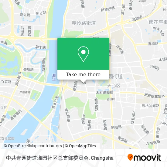 中共青园街道湘园社区总支部委员会 map