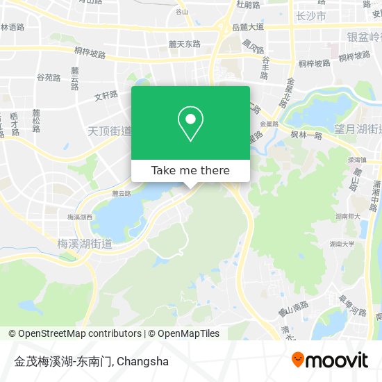 金茂梅溪湖-东南门 map