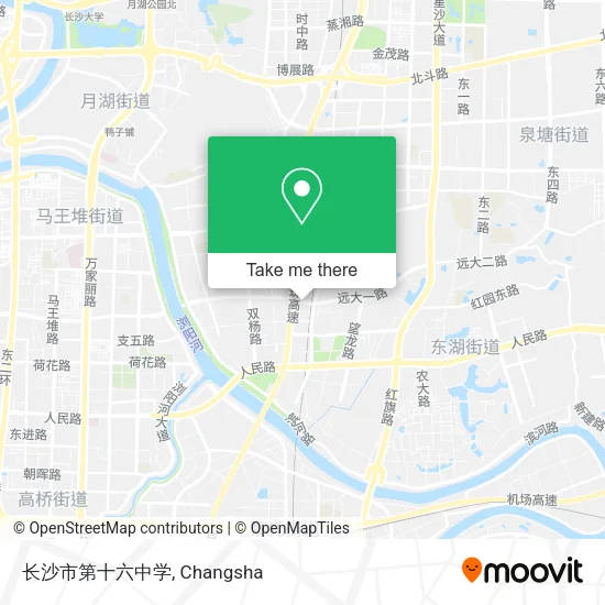 长沙市第十六中学 map