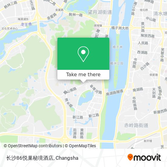 长沙86悦巢秘境酒店 map