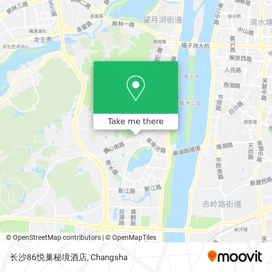 长沙86悦巢秘境酒店 map