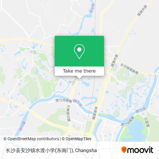 长沙县安沙镇水渡小学(东南门) map