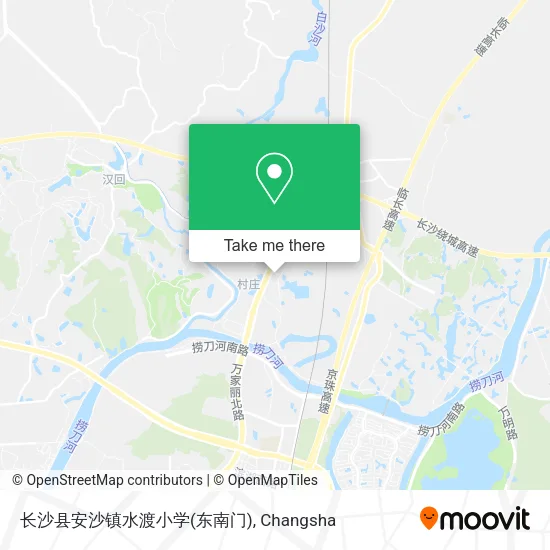 长沙县安沙镇水渡小学(东南门) map