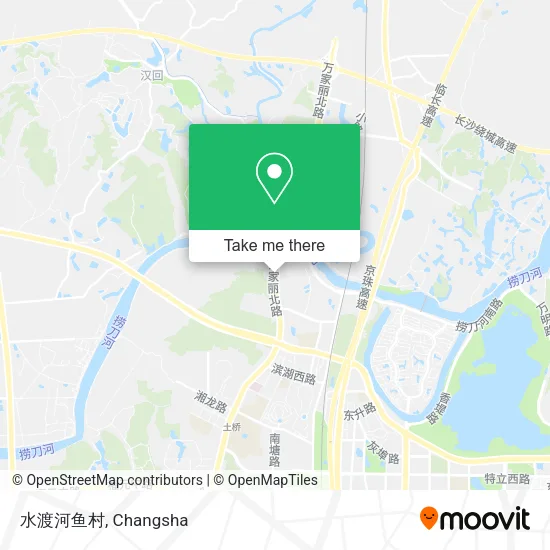 水渡河鱼村 map