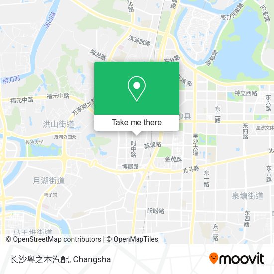 长沙粤之本汽配 map