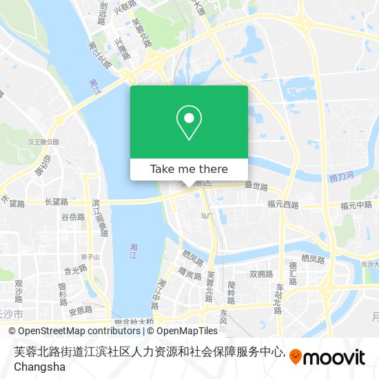 芙蓉北路街道江滨社区人力资源和社会保障服务中心 map