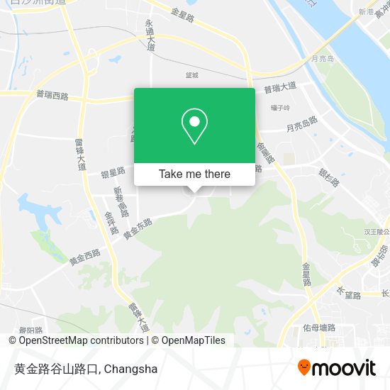 黄金路谷山路口 map